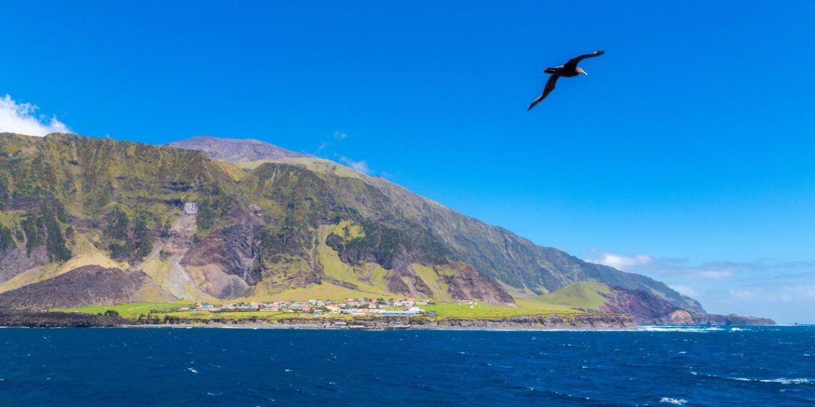 See what life is like in the world’s most isolated settlement, which sits at the foot of an active volcano in the South Atlantic Ocean