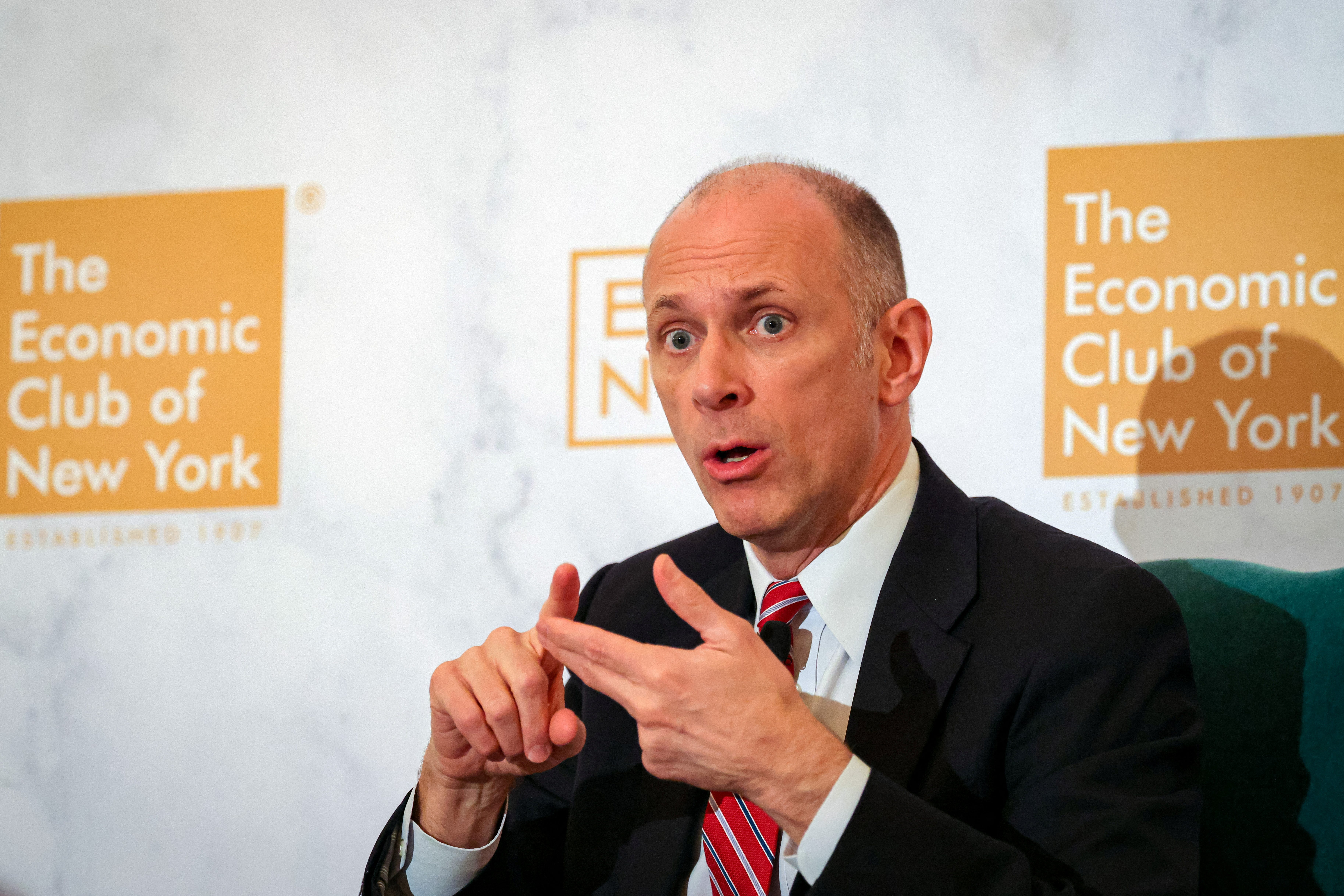 Federal Reserve Bank of Chicago CEO Goolsbee speaks to Economic Club of New York