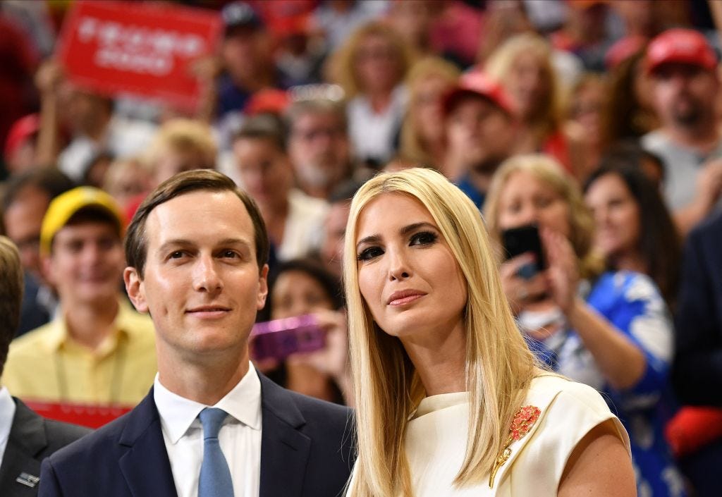 Jared Kushner and Ivanka Trump in 2019