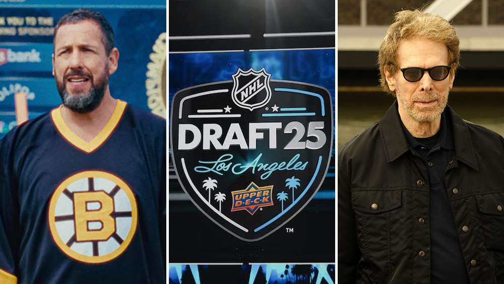 Adam Sandler & Jerry Bruckheimer Announce First-Round Picks At NHL Draft In Los Angeles