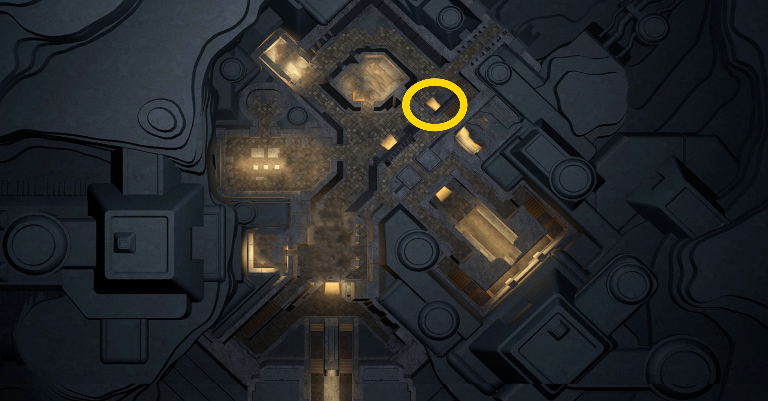 A map image showing where to find the Bene Gesserit advanced trainer in Dune Awakening