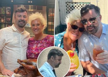 Anne Burrell’s husband, Stuart Claxton, seen for the first time since chef’s tragic death