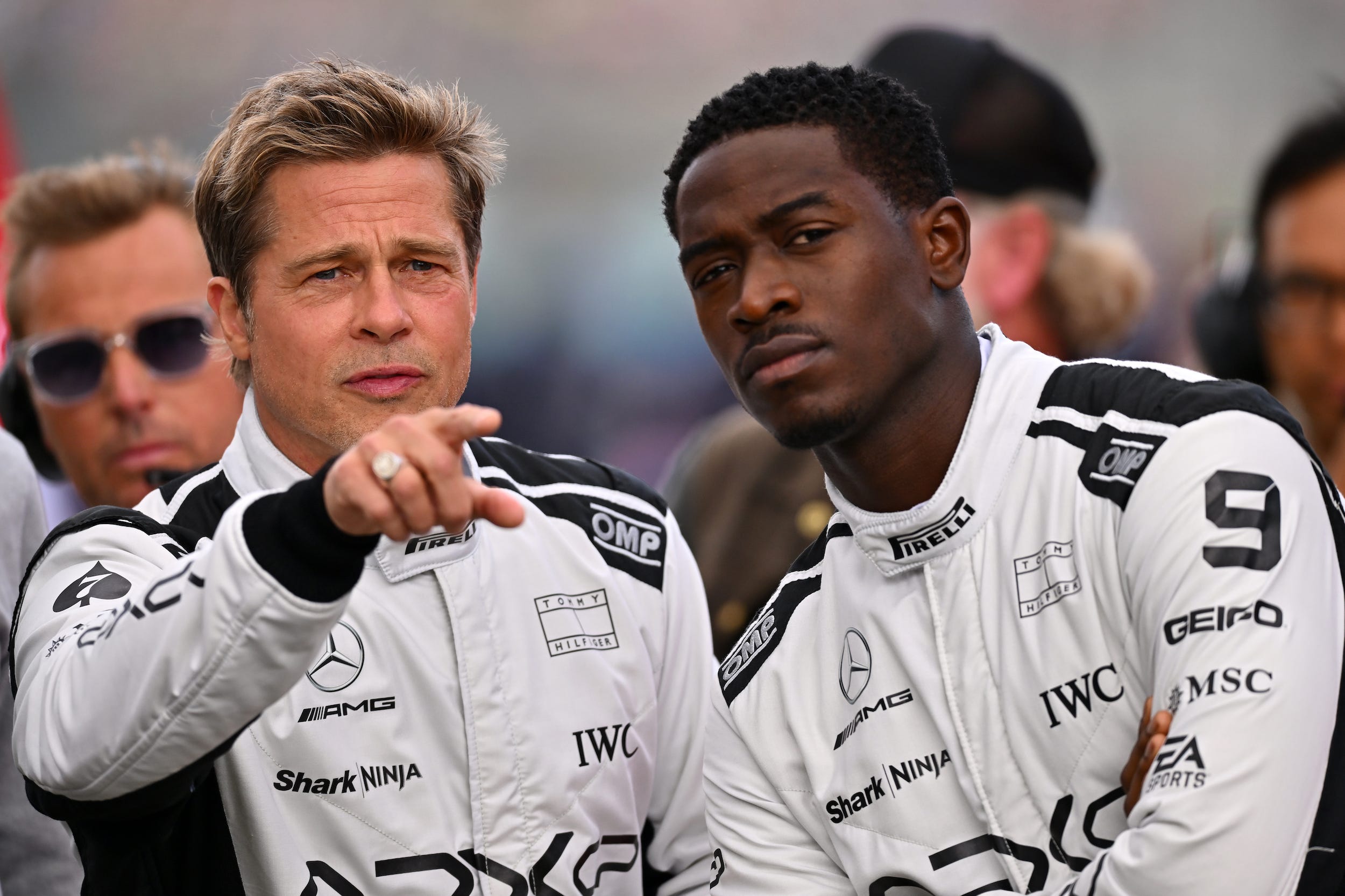Brad Pitt and Damson Idris