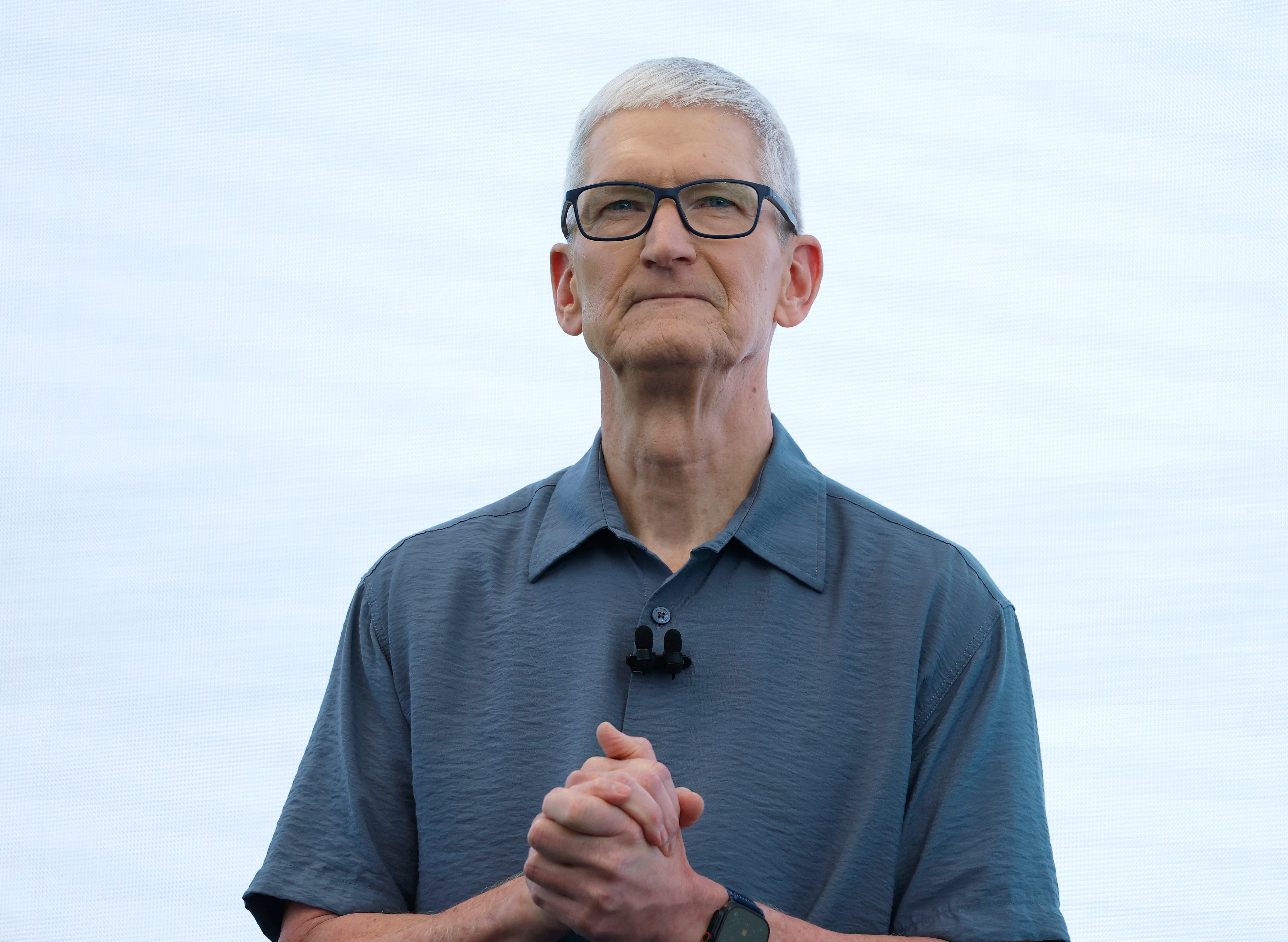 Apple CEO Tim Cook at WWDC 2025.