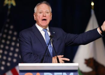 Barabak: Yelling, finger-pointing and cursing galore as California Democrats gather near Disneyland