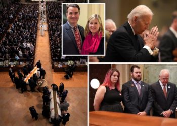 Biden, Tim Walz attend funeral held for Minnesota politician Melissa Hortman and husband after fatal home shooting