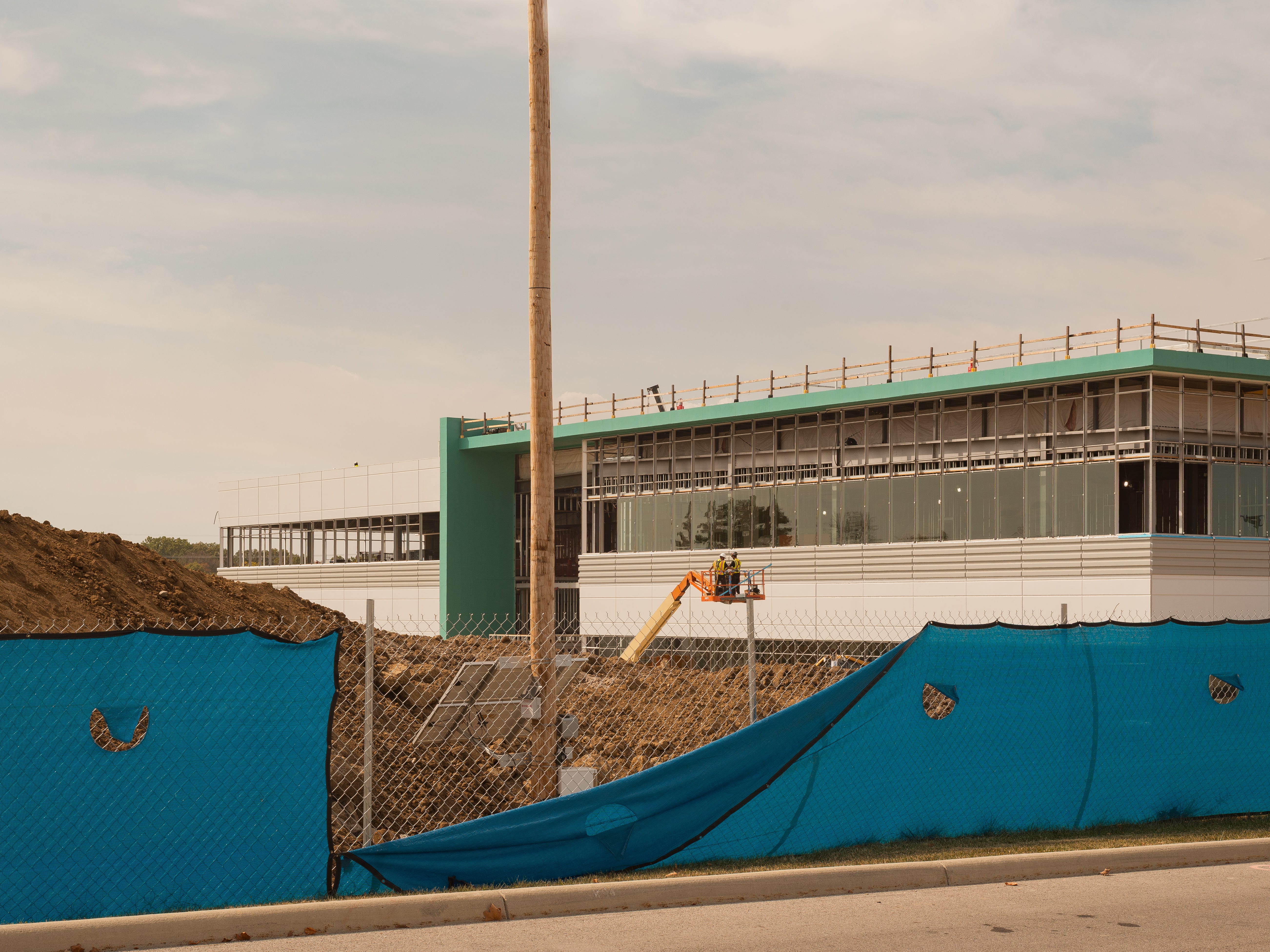 Active construction on the QTS data center, New Albany, OH