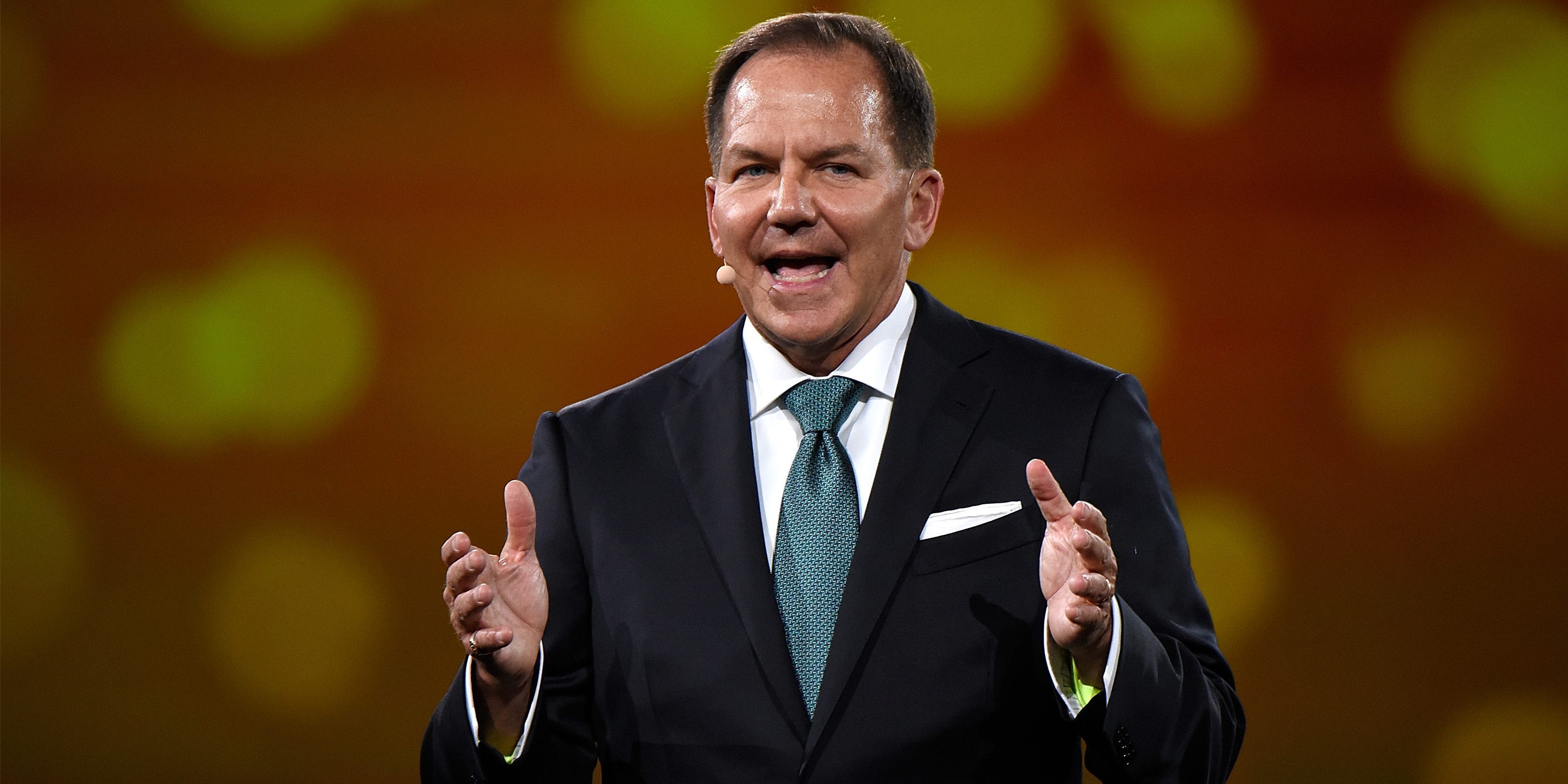 Founder of The Robin Hood Foundation, Paul Tudor Jones speaks on stage during The Robin Hood Foundation's 2018 benefit at Jacob Javitz Center on May 14, 2018 in New York City.