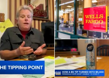 Calif. teacher accidentally leaves $5K tip at vape shop