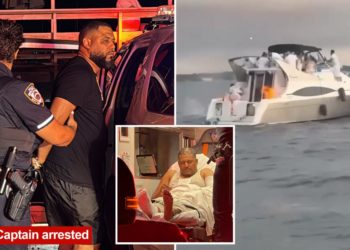 Captain arrested as NYC boat explosion forces 22 passengers to swim for their lives