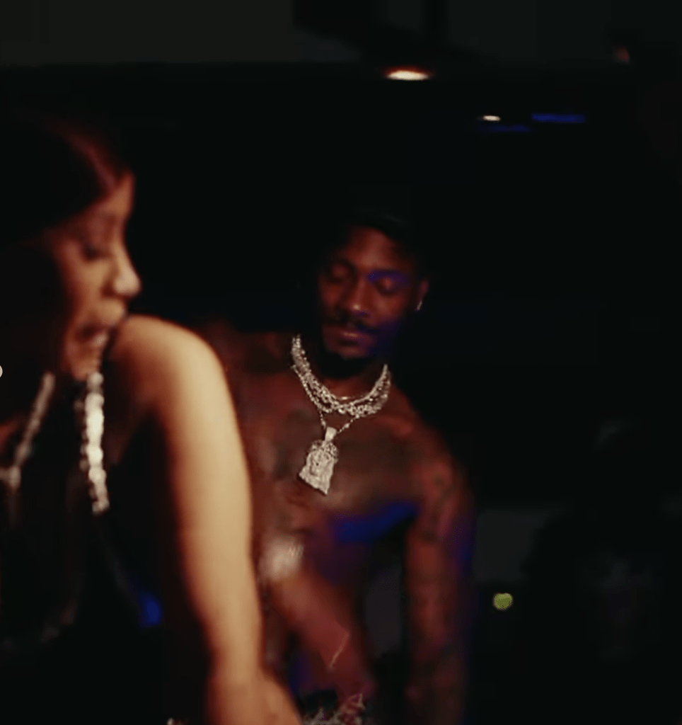 Cardi B twerking on Stefon Diggs