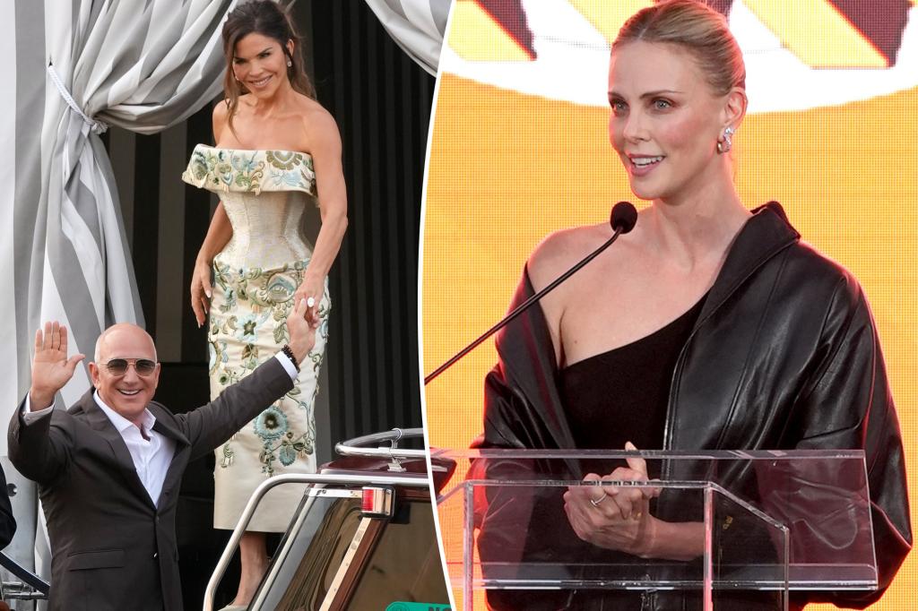 Charlize Theron rips into Jeff Bezos and Lauren Sánchez after $50M wedding extravaganza: ‘They suck’