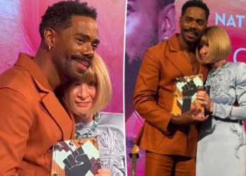 Colman Domingo brought to tears after Anna Wintour presents him with Native Son Award