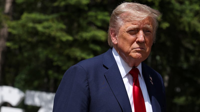 U.S. President Donald Trump at the G7 summit.
