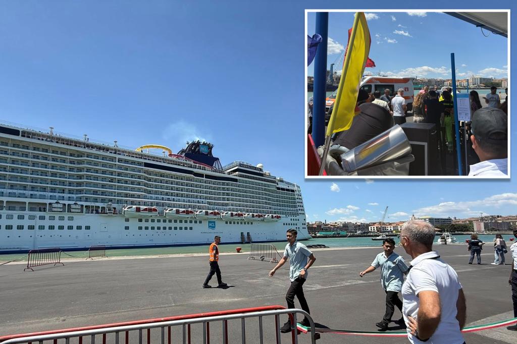 Cruise passenger blown into water, injured after ship detaches from pier during strong winds in Sicily