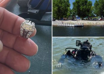 Diver recovers woman’s lost century-old wedding ring from Texas lake