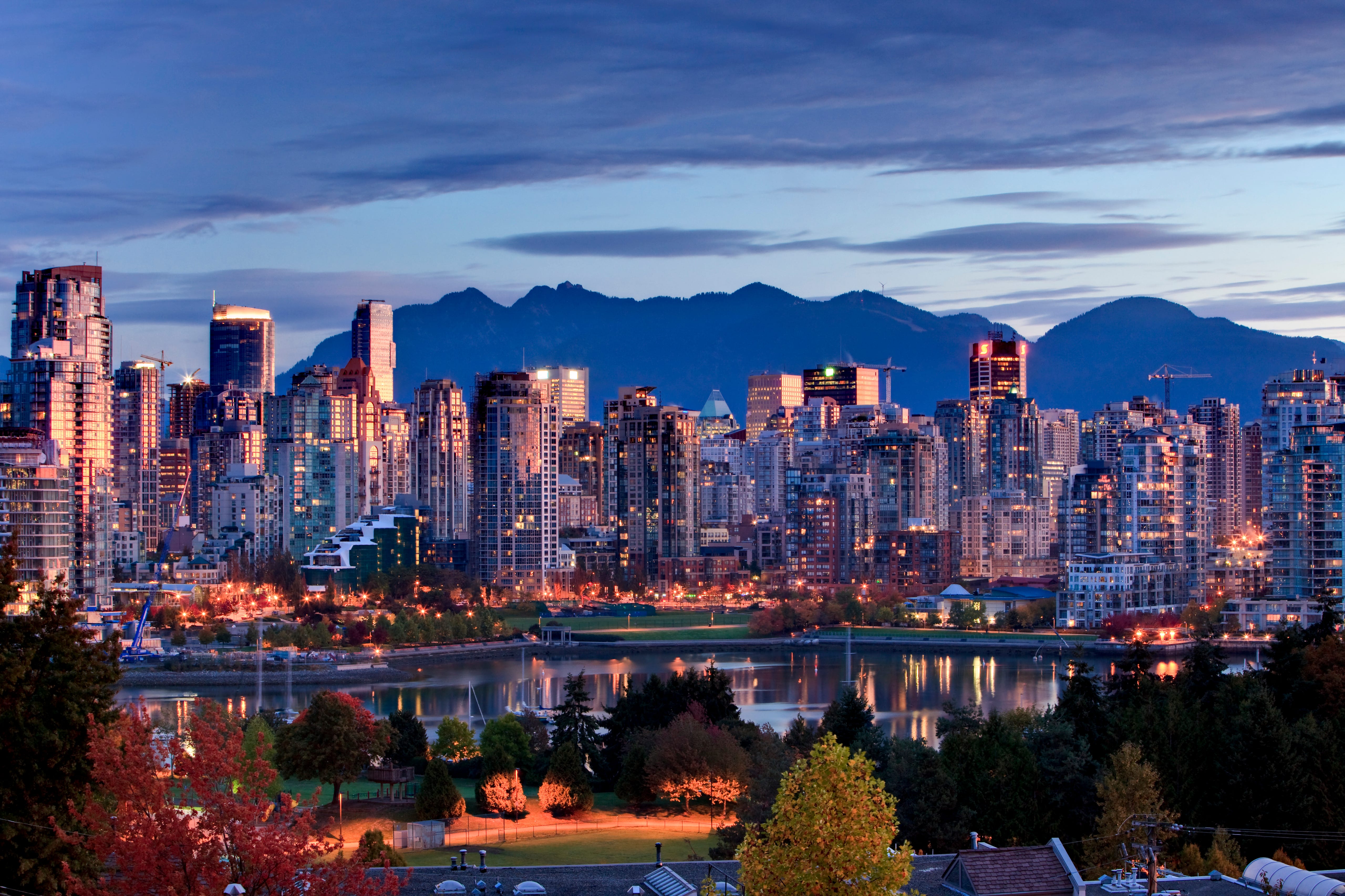 Vancouver, Canada skyline.