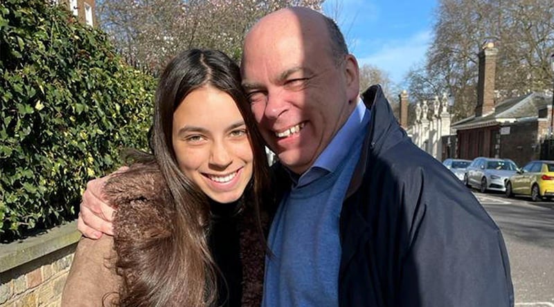 British tech entrepreneur Mike Lynch and his daughter, Hannah Lynch.