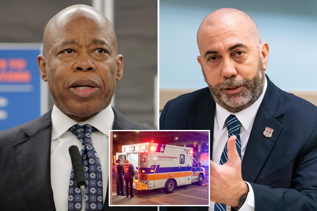 Eric Adams and FDNY slapped with suit for moving 82 fire cadets into EMT roles