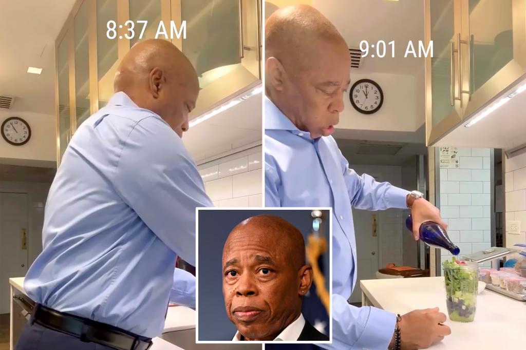 Eric Adams hops onto Instagram wagon, posts video with contradictory clocks