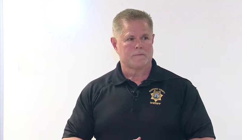 Sheriff Robert Norris of Kootenai County at a press conference on Sunday.