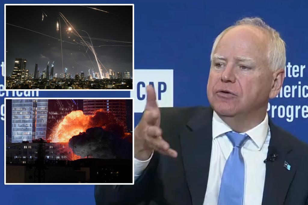 Former Dem VP pick Tim Walz claims China may have world’s ‘moral authority’ after Israel attacks Iran