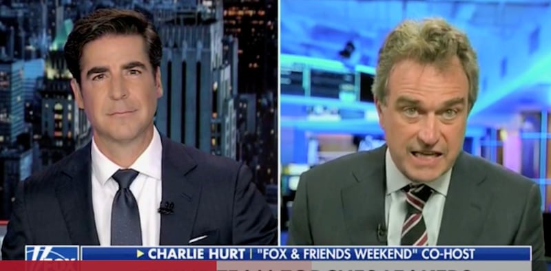 Charlie Hurt and Jesse Watters on Fox News.
