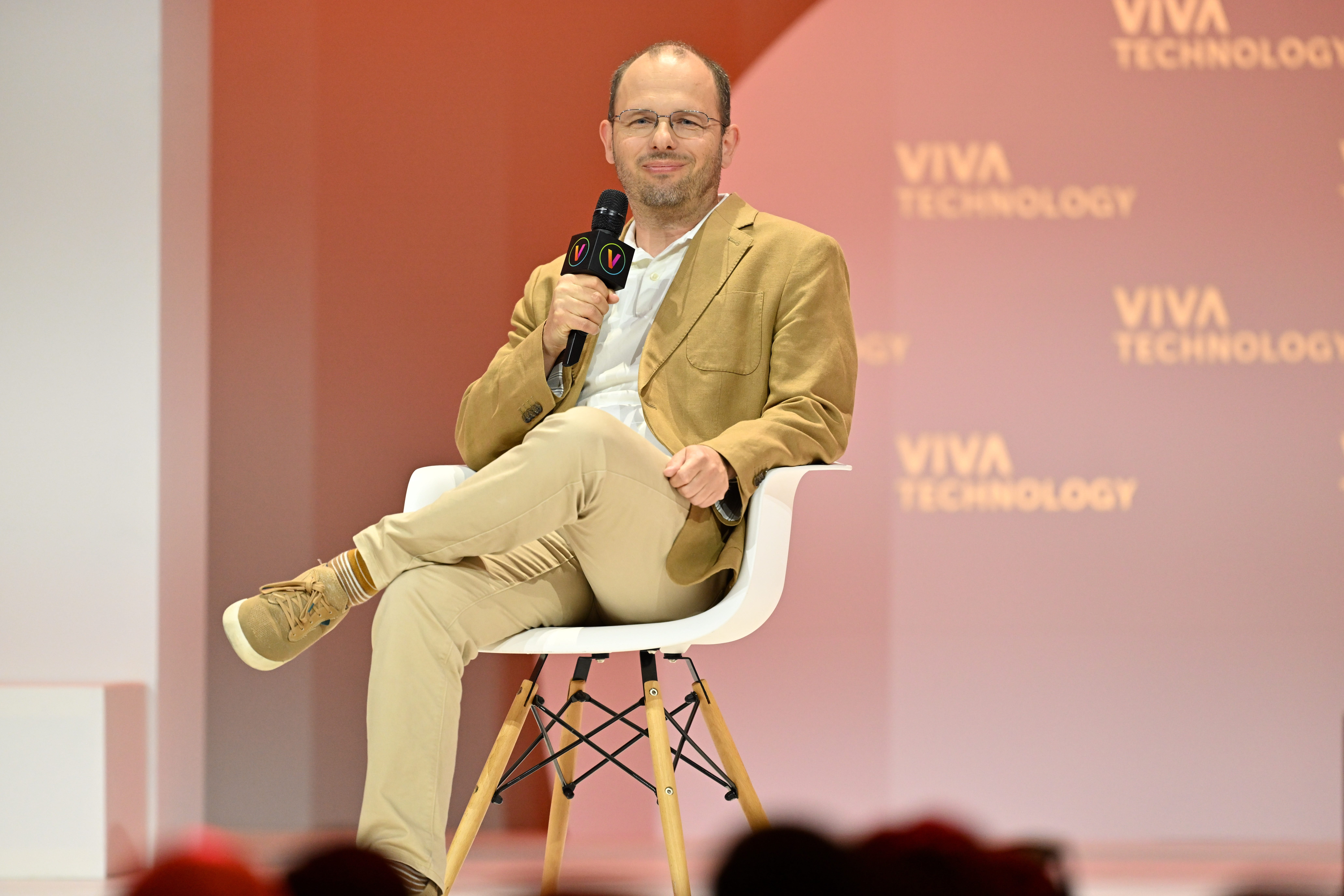 Thomas Dohmke, the CEO of GitHub, speaking at VivaTech 2025.