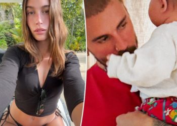 Hailey Bieber sends shady message to Justin on his first Father’s Day