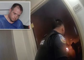 Heroic cop rushes into burning hotel room containing explosive devices to avert potential catastrophe: cops