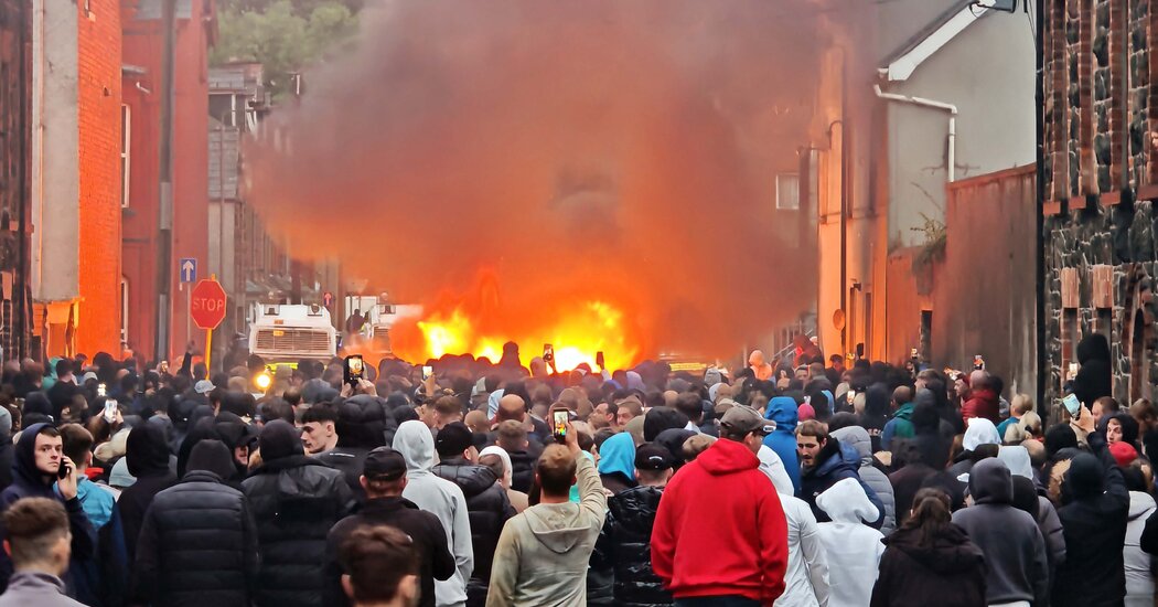 Homes and Shops Burn in Northern Ireland in Riot Over Sexual Assault Case
