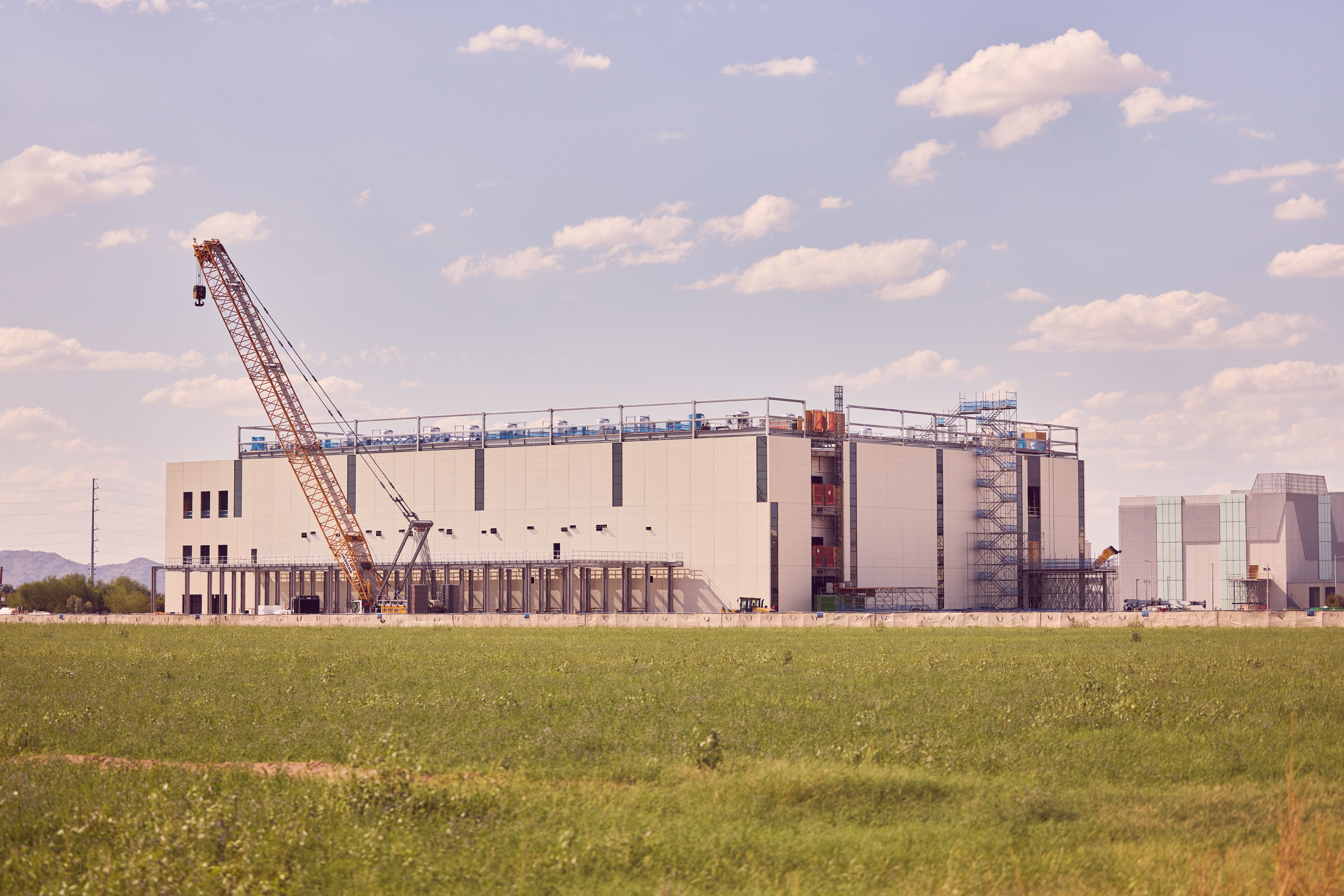 A data center under construction.