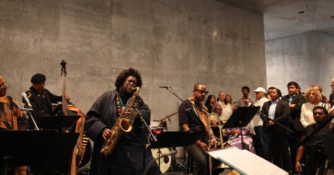 How Kamasi Washington and 100 musicians filled LACMA’s empty new building with a sonic work of art