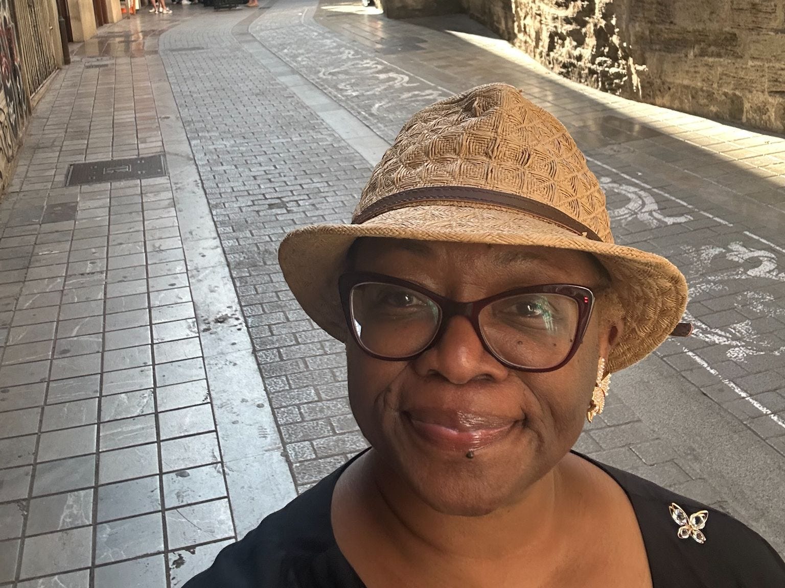 The author posing for a selfie during a trip to Valencia, Spain.