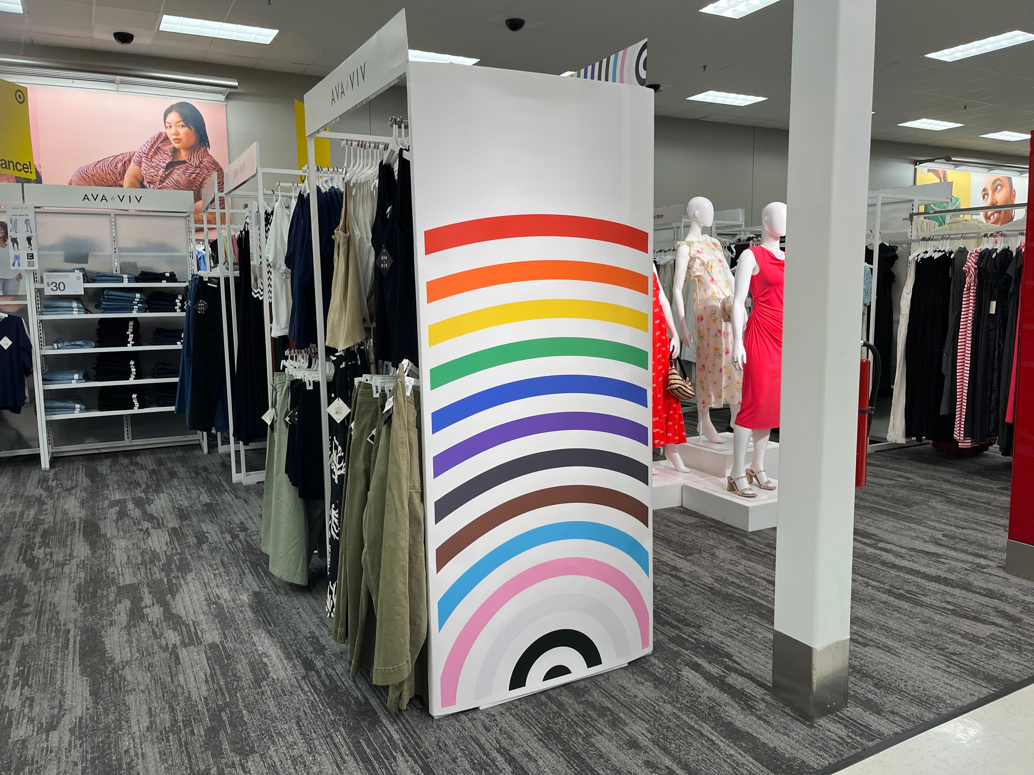 A pride display at Target.