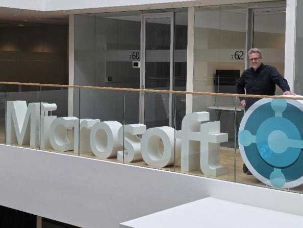Freddy Kristiansen at the Microsoft office