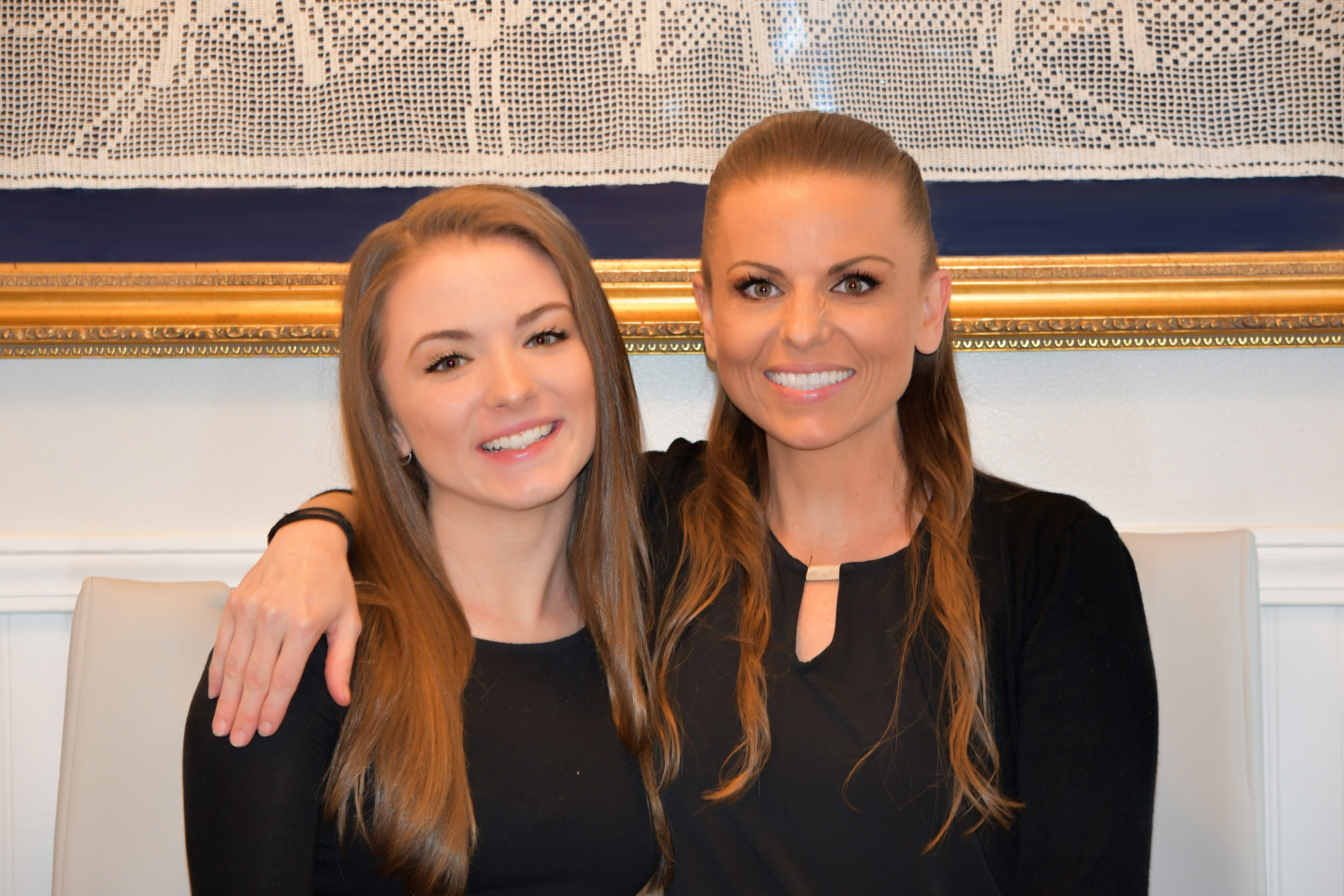 Kori Cioca (right) with her daughter (left)