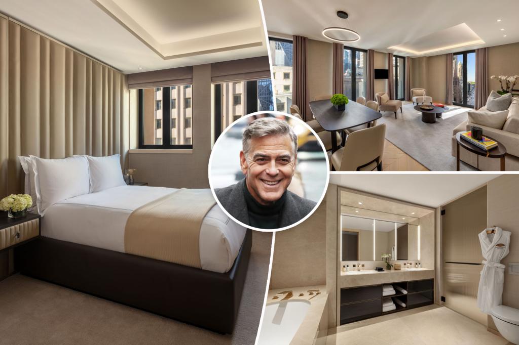 Inside pricey pad at the Mandarin Oriental where George Clooney stayed during Broadway run
