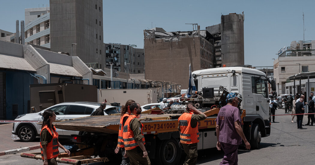 Iranian Missile Hits Israeli Hospital as Trump Appears to Put Off U.S. Action
