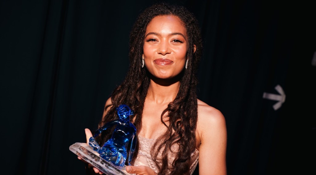 Jaz Sinclair Accepts Monte-Carlo TV Festival Award, Teases Darker Tone ...