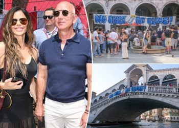 Jeff Bezos and Lauren Sánchez’s wedding planners defend couple amid Venice protests
