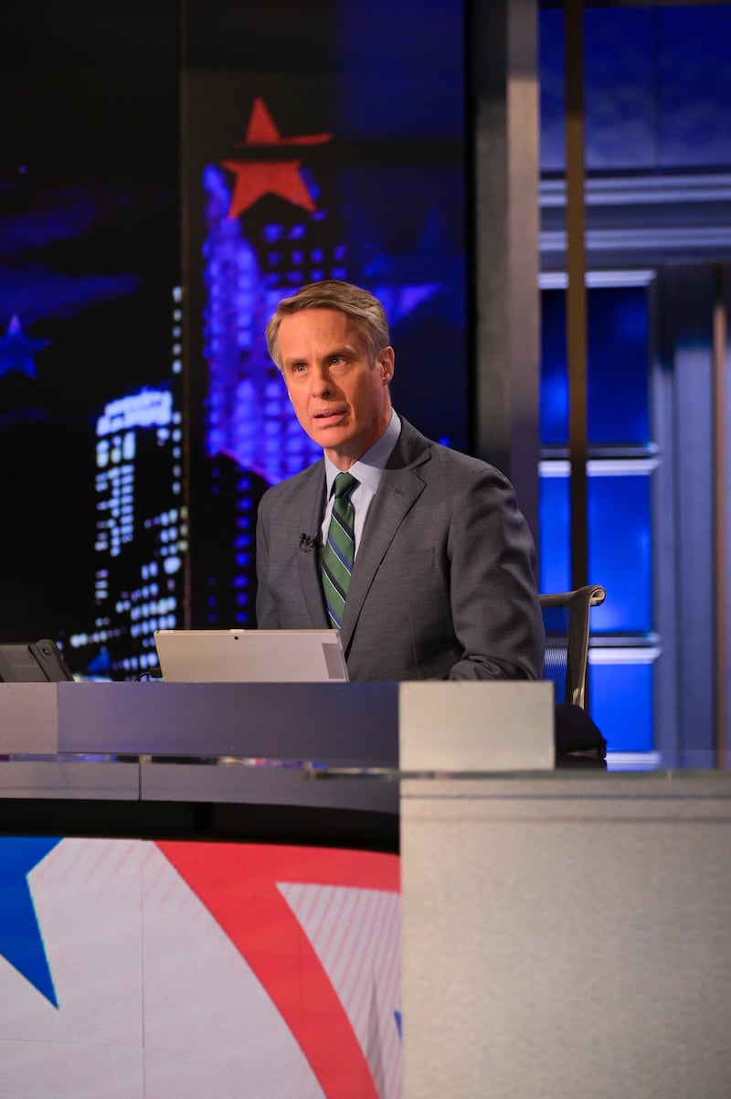 ABC News anchors during primetime coverage of 2020 Election Day