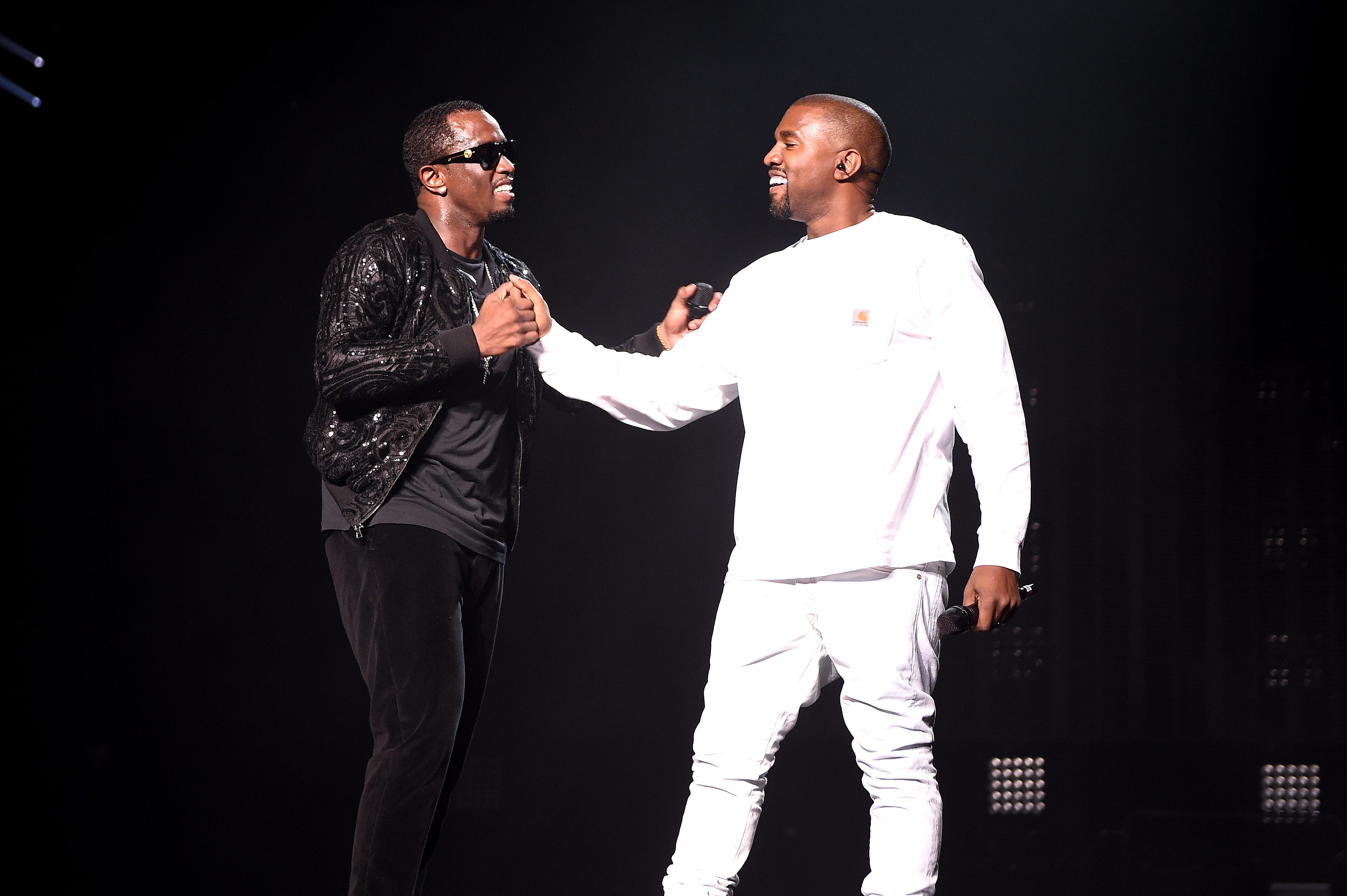 Sean "Diddy" Combs and Kanye West.