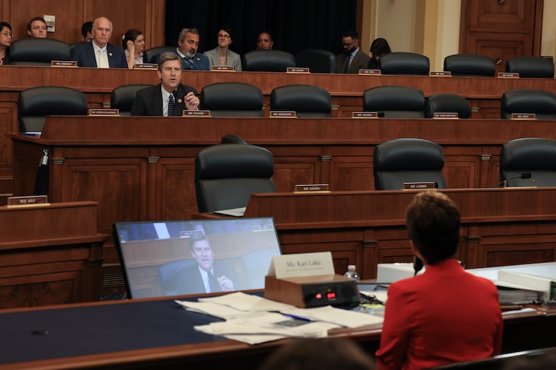 Lake told Stanton during the House Committee on Foreign Affairs hearing.that lies “could be broadcast today on [Voice of America] and there's nothing that could be done about it.