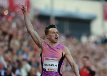 Karsten Warholm breaks his own world best 300-meter hurdles time