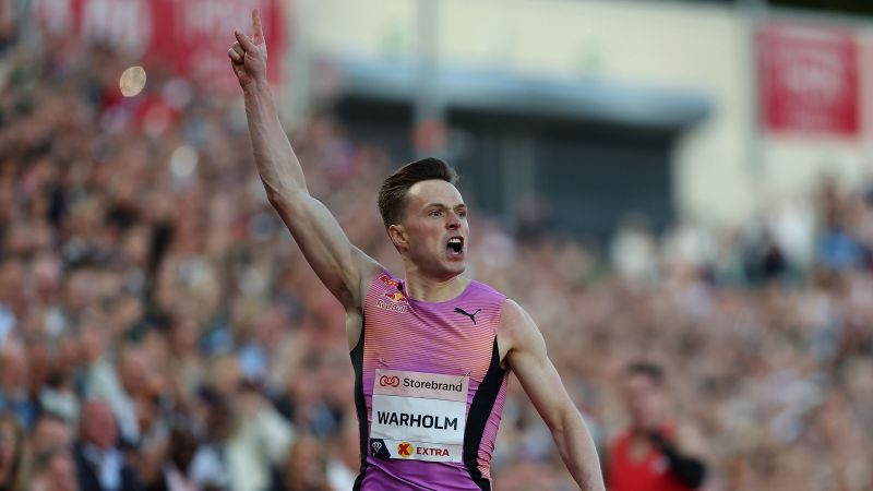 Karsten Warholm breaks his own world best 300-meter hurdles time