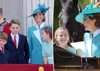 Kate Middleton shares a laugh with her children at first Trooping the Colour since cancer remission