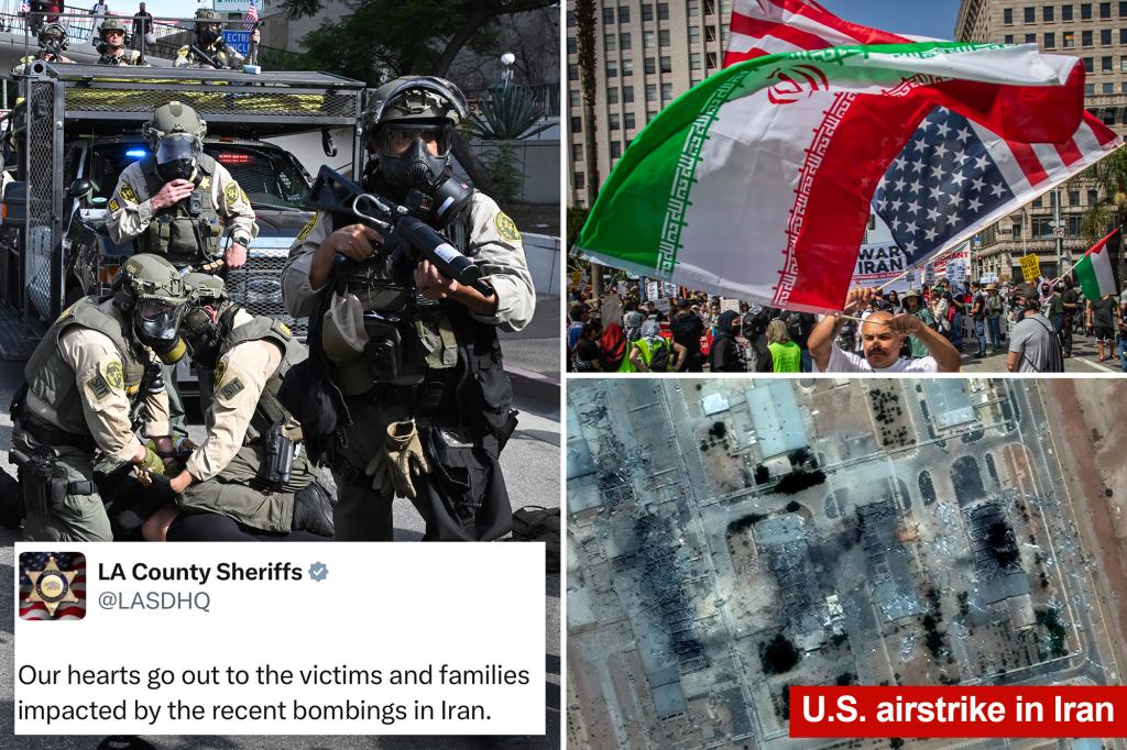 LA Sheriff’s department deletes posts calling US airstrikes on Iran’s nuclear sites ‘tragic’ following backlash