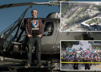 LA chopper reporter goes on bizarre rant about marriage issues, love of booze during live ‘No Kings’ broadcast