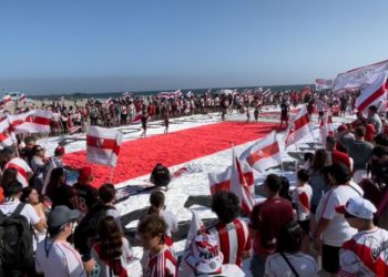 La afición de River Plate conquista Venice Beach en la previa del crucial duelo ante Monterrey
